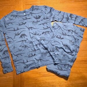 Gap Kids Dinosaur Bones Pajama Set Blue 12